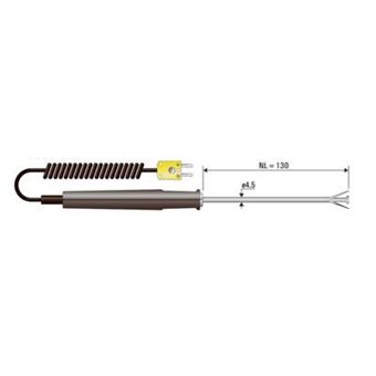 Sonde De Surface B + B Thermo-Technik 0600 1001 -50 à +650 °C Sonde: K ...