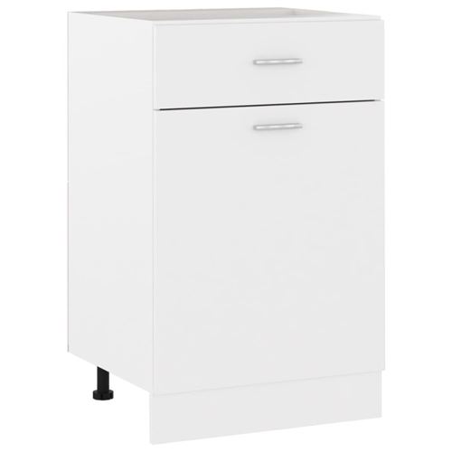 Vidaxl Blanc Armoire Planche Tiroir - Image 4