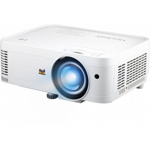 ViewSonic LS550WH - Projecteur DLP - RGB LED - 3000 ANSI lumens - WXGA (1280 x 800) - 16:10 - 720p - objectif zoom
