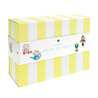 Coffret Ricorumi Spring CAL 2024 – Kit numéro 2 de Rico Design : Faites éclore le printemps avec votre crochet !(...) - Jaune/Blanc Rayé - 1