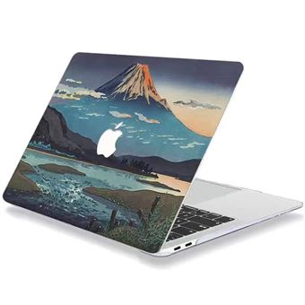 Coque de protection pour Macbook Pro 13 2020 M1 A2338 010-Rose/Blanc