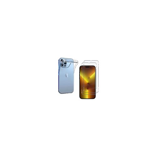 Coque pour iPhone 14 PRO MAX et 2 Verres Trempé Film Protection Ecran Phonillico®