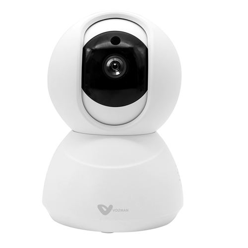 VOLTMAN - Caméra intérieure connectée - détecteur de mouvement, vision de nuit et haut parleur (Sens-E) Wi-Fi