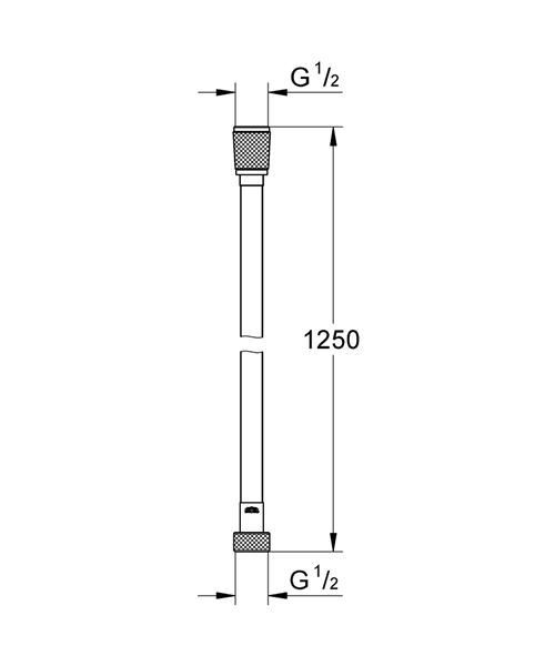 Générique Flexible De Douche En Plastique Grohe Silverflex Twiststop - 1,25 M - Image 3