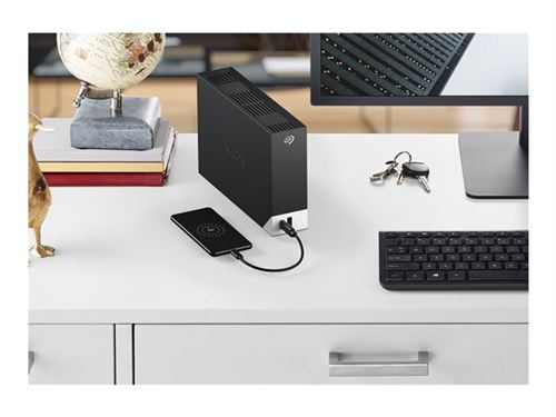 Seagate One Touch with hub STLC20000400 - Disque dur - 20 To - externe (de bureau) - USB 3.0 - noir - avec Seagate Rescue Data Recovery