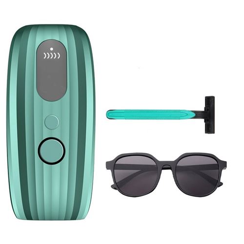 BGTSE Épilateur laser IPL, épilateur à lumière pulsée-vert foncé-FY500