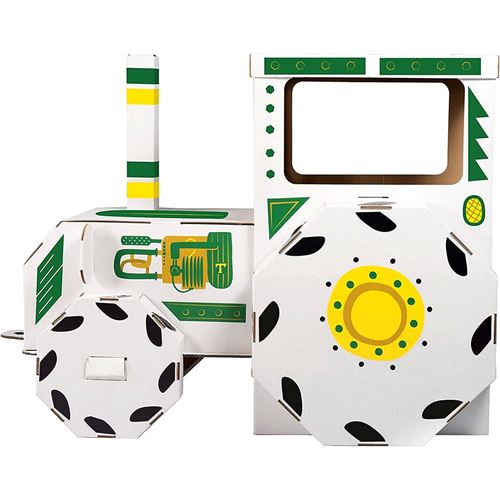 XXL Grand tracteur a peindre colorier maison carton jouet enfant - guizmax  - Autres jeux d'éveil - Achat & prix