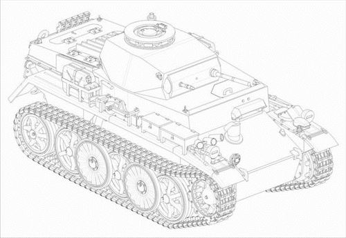 Pzkpfw I Ausf C (vk 601) - 1:35e - Hobby Boss