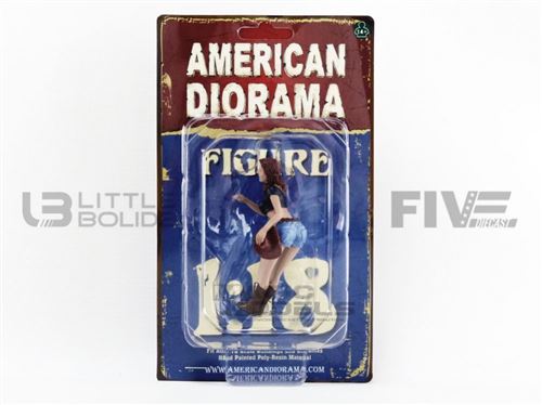Voiture Miniature de Collection AMERICAN DIORAMA 1-18 - FIGURINES The Western Style Num 5 - Blue - 38205