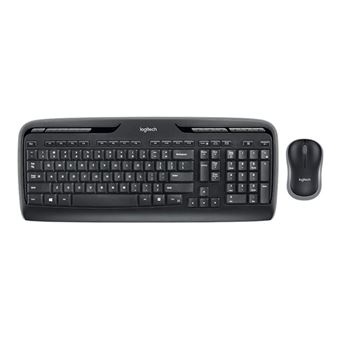 Logitech Wireless Combo MK330 - Ensemble clavier et souris - sans fil - 2.4 GHz - Suisse - noir - 1