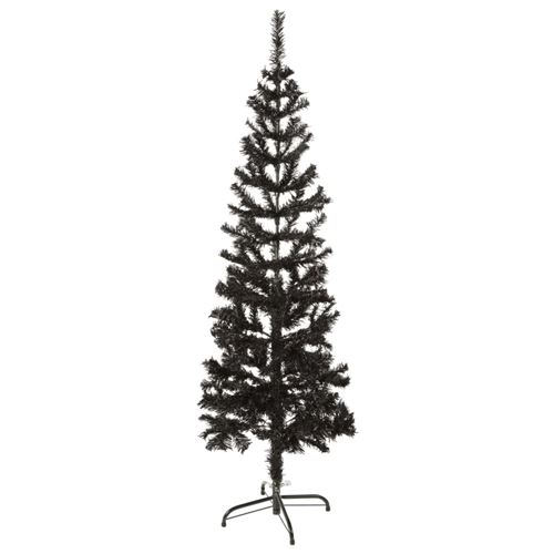VidaXL Sapin de Noël étroit Noir 120 cm