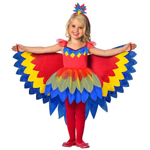 Déguisement Perroquet Fille 5/6 Ans Multicolore 9903518 Amscan 5/6 ANS - 9903518 AMSCAN