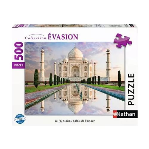 Non Communiqué Violet Nathan Puzzle 500 P Le Taj Mahal, Palais De L'amour