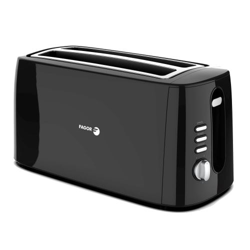 Grille Pain Fagor Longtoast Duo FGE3206 1550W 6 Niveaux de Torréfaction Plastique Noir