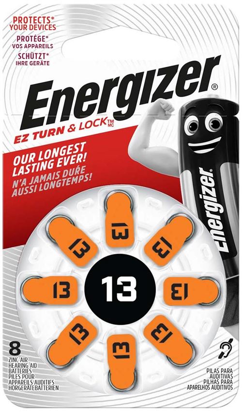Energizer Piles bouton 1,40V Oxyde de Zinc (PR48)
