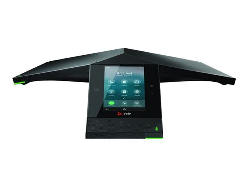 Poly Trio 8800 - Téléphone VoIP de conférence - avec Interface Bluetooth - à 5 voies capacité d appel - SIP, SRTP - 3 lignes - noir