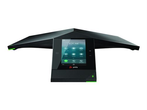 Poly Trio 8800 - Téléphone VoIP de conférence - avec Interface Bluetooth - à 5 voies capacité d'appel - SIP, SRTP - 3 lignes - noir