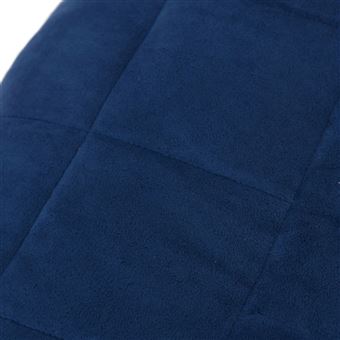 vidaXL Couverture lestée Bleu 137x200 cm 6 kg Tissu - Achat & prix