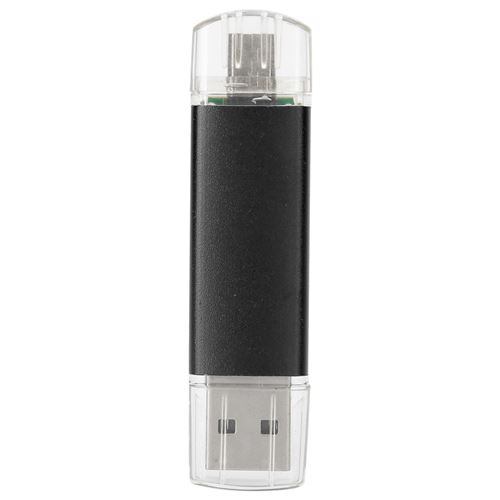 Non Communiqué Noir Clé Usb 2 En 1 En Alliage D'aluminium 128G