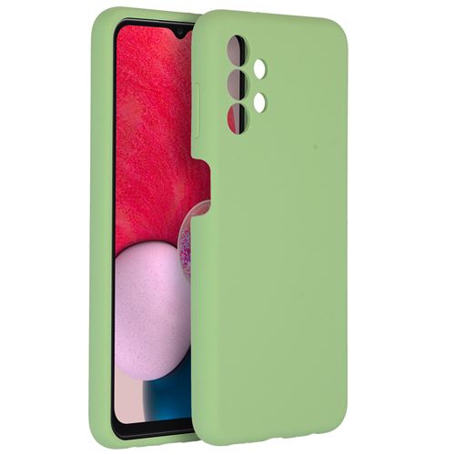 Accezz Coque Liquid Silicone pour Samsung Galaxy A13 (4G) Vert