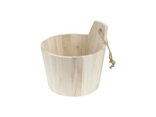 GENERIQUE - Panier de rangement Oslo - Bois de pin - 16.5 x 16 cm - Beige - Image 3