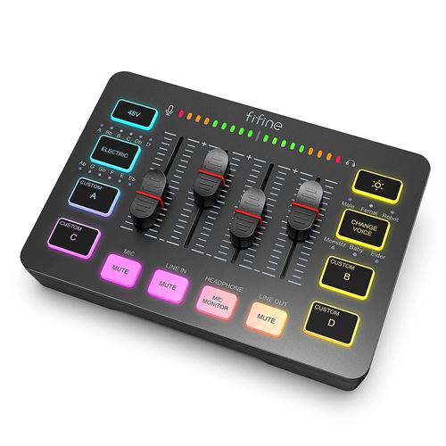 Microphone dynamique FIFINE XLR, micro de Podcast vocal avec motif