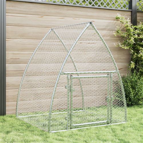 Meilleurs prix pour vidaXL Konijnenhok 100x105x120 cm gegalvaniseerd staal zilverkleurig3281527