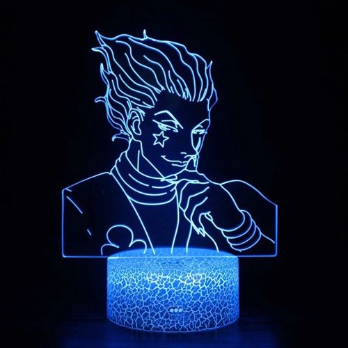Lampe 3D Tactile Veilleuses Enfant MY1801 Hunter X Hunter 16 Couleurs avec Telecommande