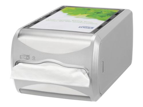 Tork Xpressnap Counter - Distributeur de serviettes - Taille 19.1 x 30.7 cm - hauteur 14.5 cm - gris clair