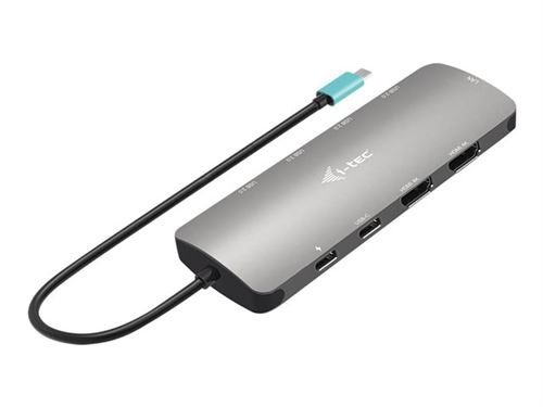 i-Tec Nano Dock - Station d'accueil - pour ordinateur portable, tablette - USB4 / Thunderbolt 4 - 2 x HDMI - 1GbE
