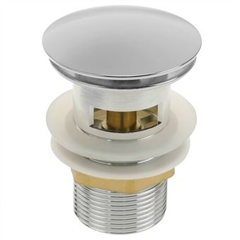Bonde De Lavabo 9cm Avec Trop Plein Systeme De Vidage Pop Up En Laiton Bouchon G1 1 4 Universel Baignoires Achat Prix Fnac