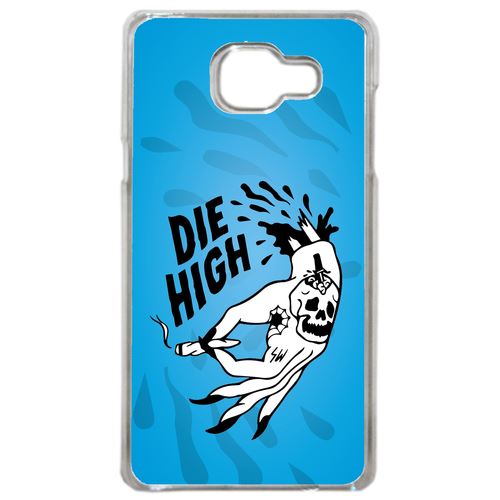 Coque Die High Fond Bleu Compatible Samsung Galaxy A3 2016 Transparent