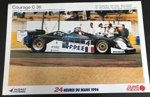 24H du Mans - 1996 - Courage C36 - AFFICHE