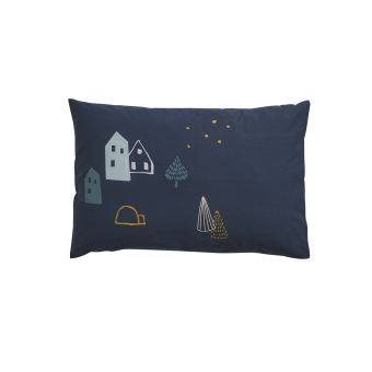 Vertbaudet Taie D Oreiller Bebe Laponie Bleu Nuit 40x60 Achat Prix Fnac