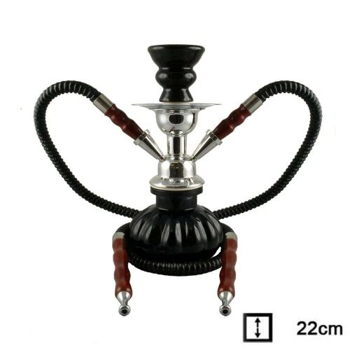 Multicolore Chicha Pumpkins 22Cm Couleur Noir Double Tuyau - Image 1