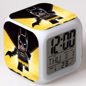 7€51 sur Réveil enfant LED Multifonctionnel Coloré - The Lego Batman Movie  #4, Montre, Top Prix