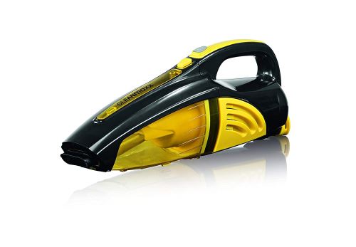 Cleanmaxx 00973 Aspirateur à main 2 en 1 – Aspirateur Sec/Humide/– 40 W |kabellos | Nettoyage Budget | Jaune/Noir