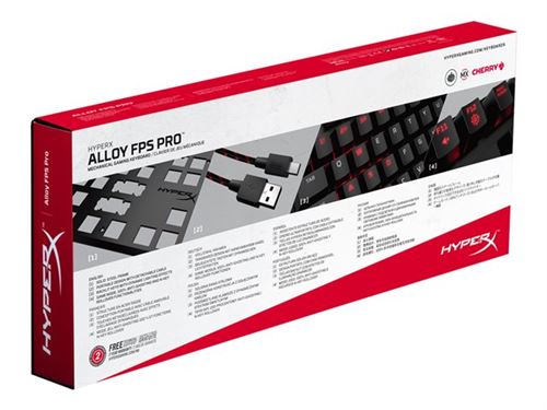 HyperX Alloy FPS Pro Clavier Mécanique Gaming, Cherry Blue (QWERTY, US)