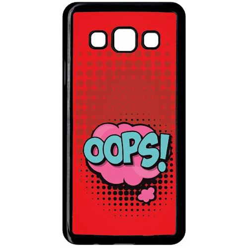 Coque Samsung Galaxy A3 Modele 2015 Oops Fond Rouge