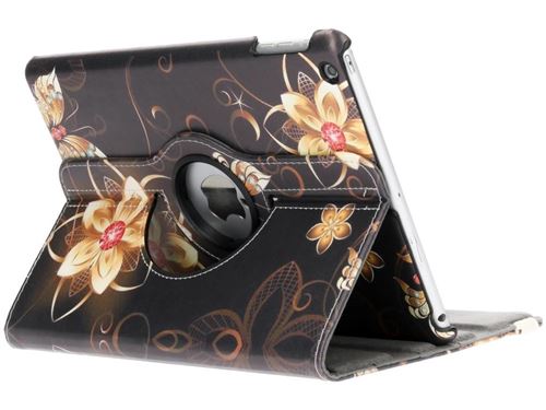 Étui de tablette Design rotatif à 360° pour iPad Air Butterfly Flowers Multicolore Générique