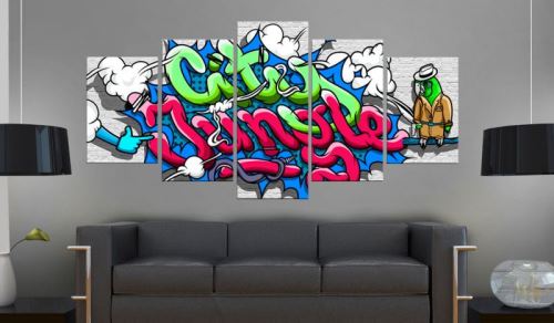 Tableau - Parrot on guard! .Taille : 200x100
