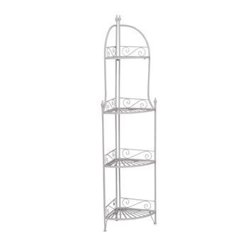 Etagere D Angle Pliable Style Fer Forge 4 Etageres Dim 46l X 31l