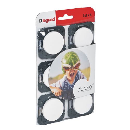 LEGRAND - Dooxie - Lot de 6 interrupteurs va-et-vient 10A - Blanc - Image 2