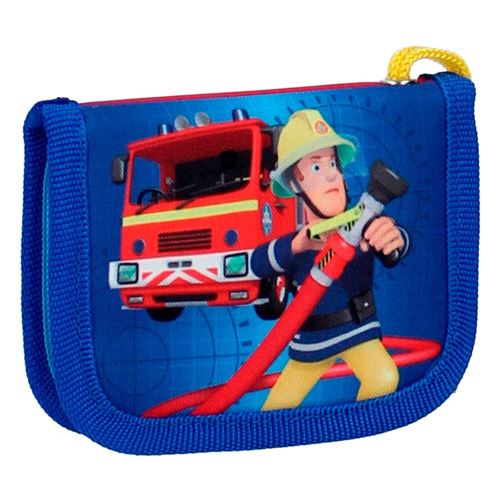 Brandweerman Sam portefeuille Alarme incendie 19 x 11,5 cm bleu