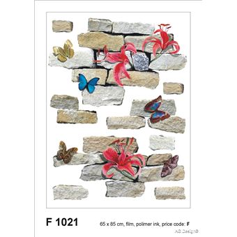 Stickers Muraux Enfants Fille AG Design 1 Autocollant Mural, Multicolore, 30 X 30 Cm Stickers Fée Clochette