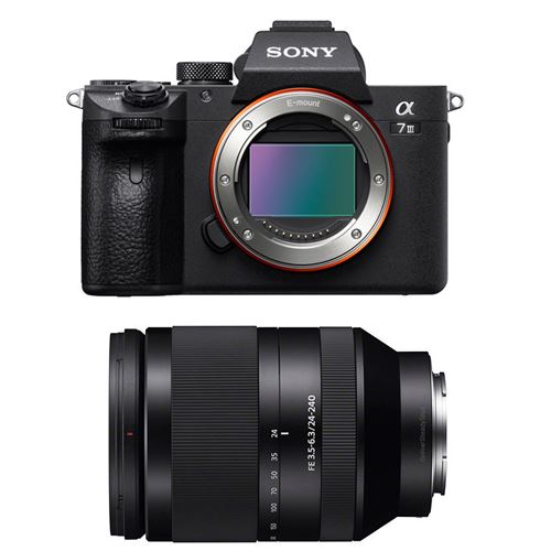 Sony appareil photo hybride alpha 7 III + fe 24-240