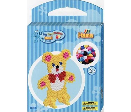 Hama - 8761 - loisirs creatifs - perles - boÎte ourson maxi