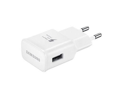 Chargeur secteur rapide USB-C 2A Samsung + Câble USB Blanc