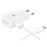 Chargeur secteur rapide USB-C 2A Samsung + Câble USB Blanc_1
