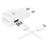 Chargeur secteur rapide USB-C 2A Samsung + Câble USB Blanc_2